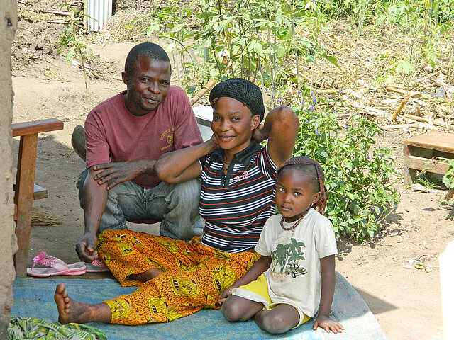 Eine Familie im Kongo